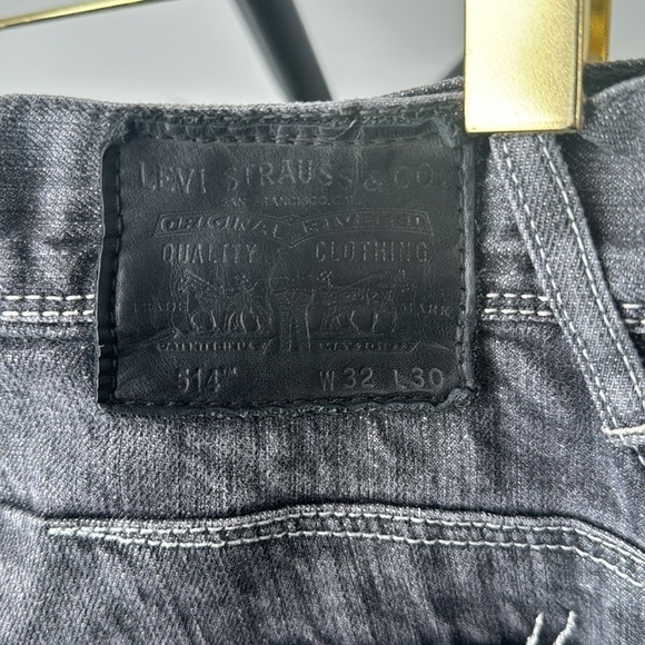 LEVI’S 514 Classic Straight Leg Snap Pocket | 30/30 or Women’s 10 | Grey - Picture 8 of 10